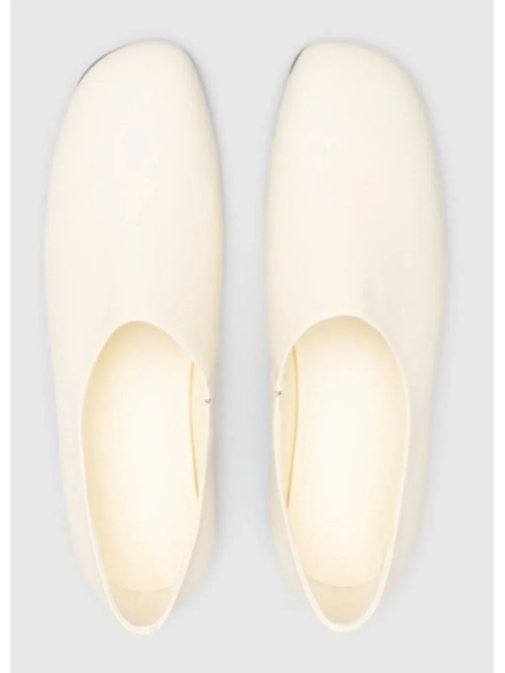 CO White Leather Ballet Flats EU 40 Minimalist Slip On Shoes Italy Soft Leather - Picture 8 of 15